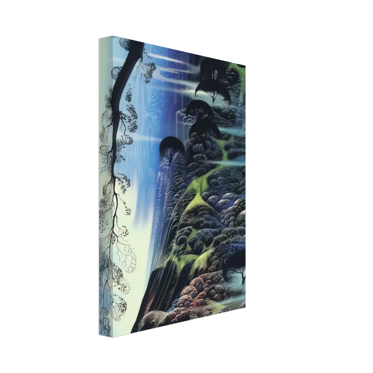 Steep Coast Line Canvas | Eyvind Earle Canvas | Eyvind Earle Prints