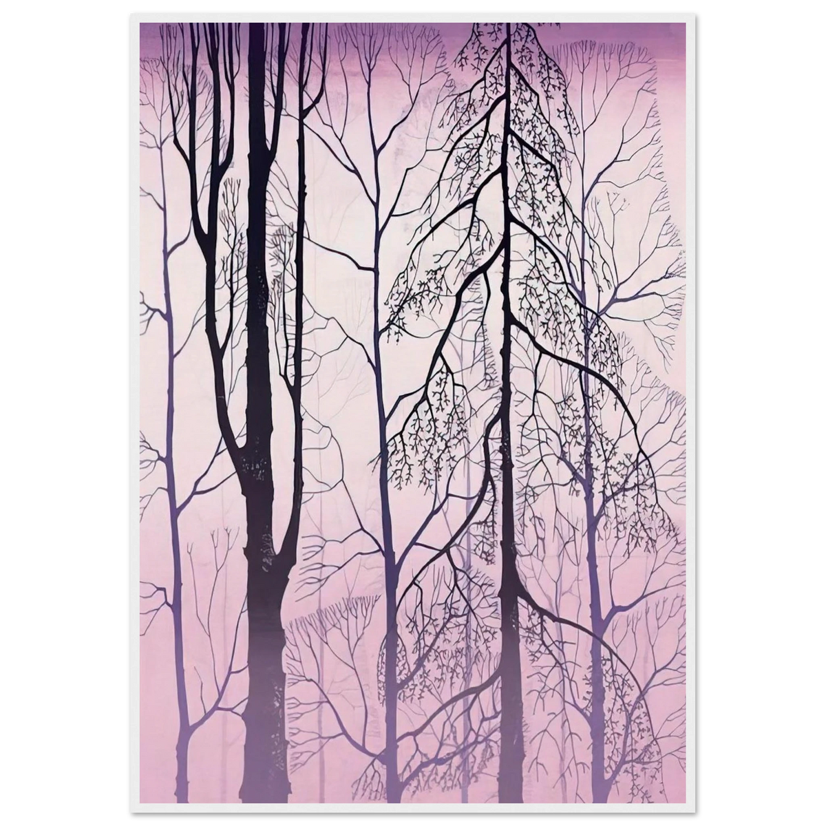 Winter woods Framed Poster | Eyvind Earle Framed Prints Wall Art | Eyvind Earle Prints