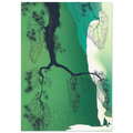 Sea Cliffs and Pine Branch Poster | Eyvind Earle Poster | Eyvind Earle Prints