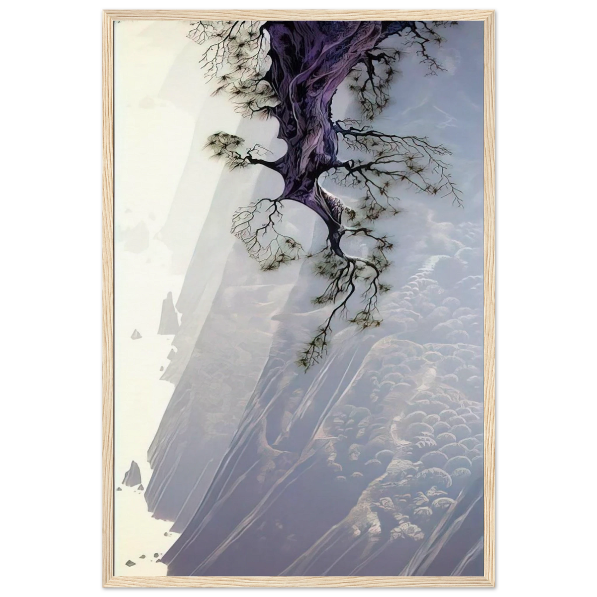 Mountain Rise Framed Poster | Eyvind Earle Framed Prints Wall Art | Eyvind Earle Prints