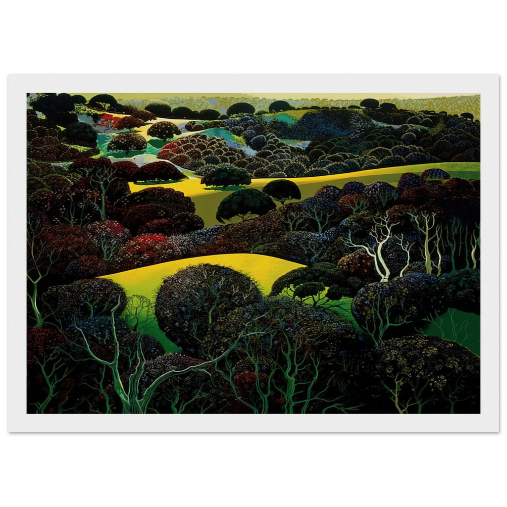 Santa Ynez Memories Framed Poster | Eyvind Earle Framed Prints Wall Art | Eyvind Earle Prints