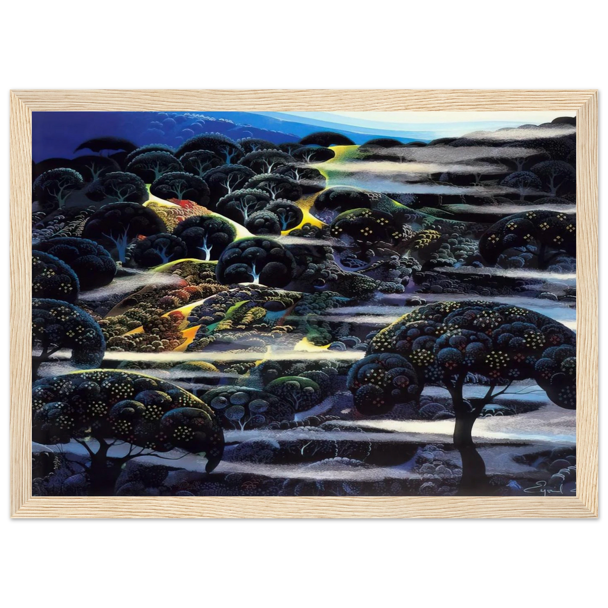 Garden of Eden Framed Poster | Eyvind Earle Framed Prints Wall Art | Eyvind Earle Prints