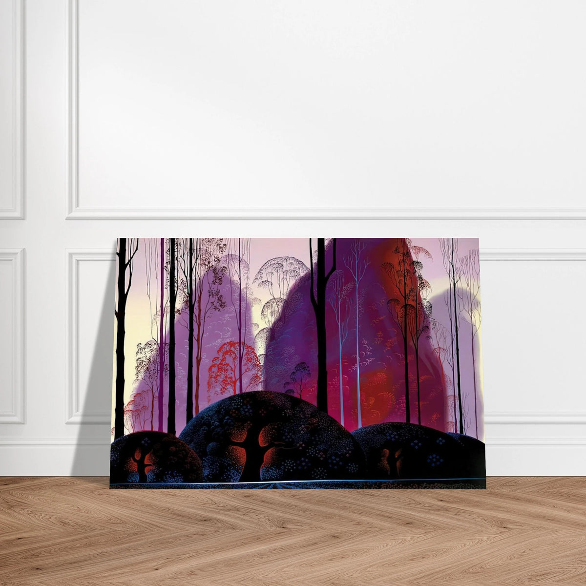Mauve, Red and Purple Poster | Eyvind Earle Poster | Eyvind Earle Prints