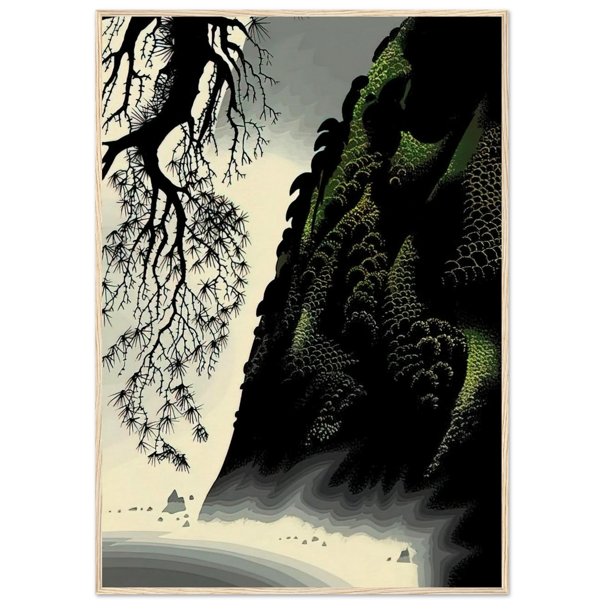 Little Big Sur Framed Poster | Eyvind Earle Framed Prints Wall Art | Eyvind Earle Prints