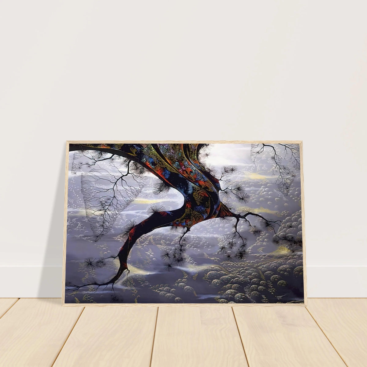 Pine Branch Framed Poster | Eyvind Earle Framed Prints Wall Art | Eyvind Earle Prints