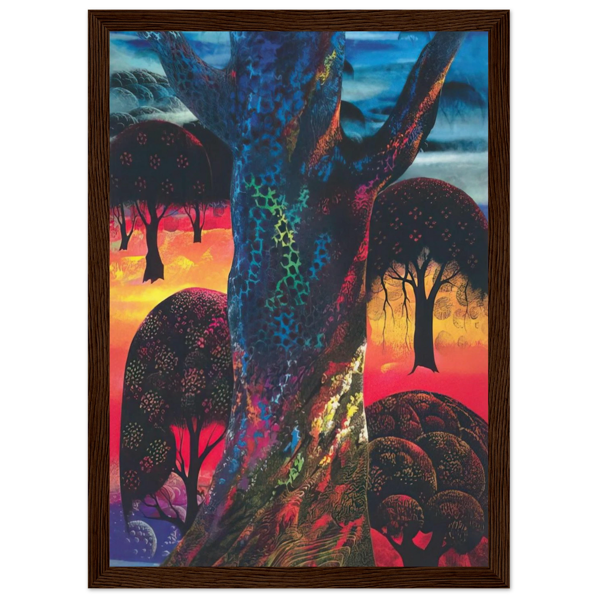 Fire Magic Framed Poster | Eyvind Earle Framed Prints Wall Art | Eyvind Earle Prints