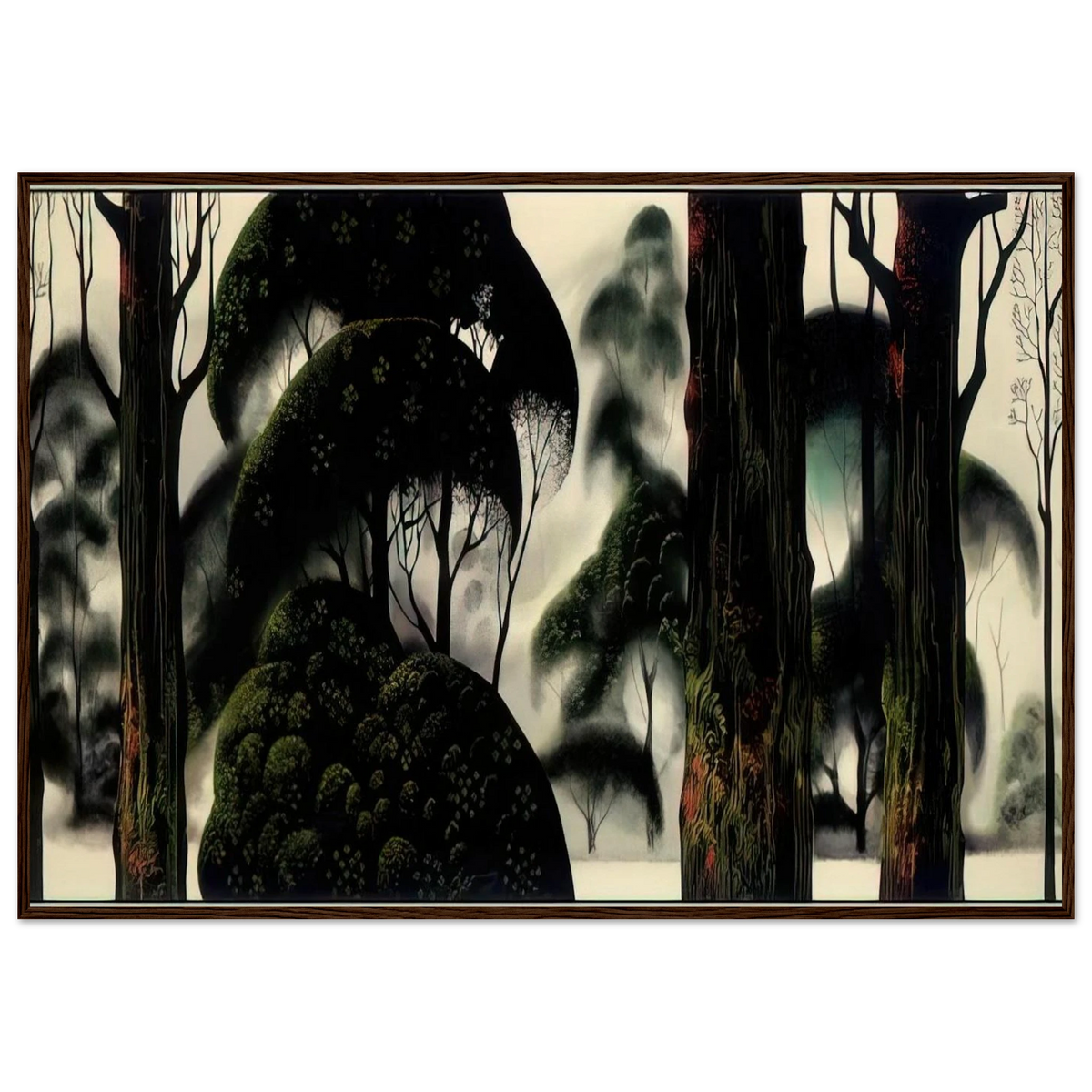 Forest Magic Framed Poster | Eyvind Earle Framed Prints Wall Art | Eyvind Earle Prints