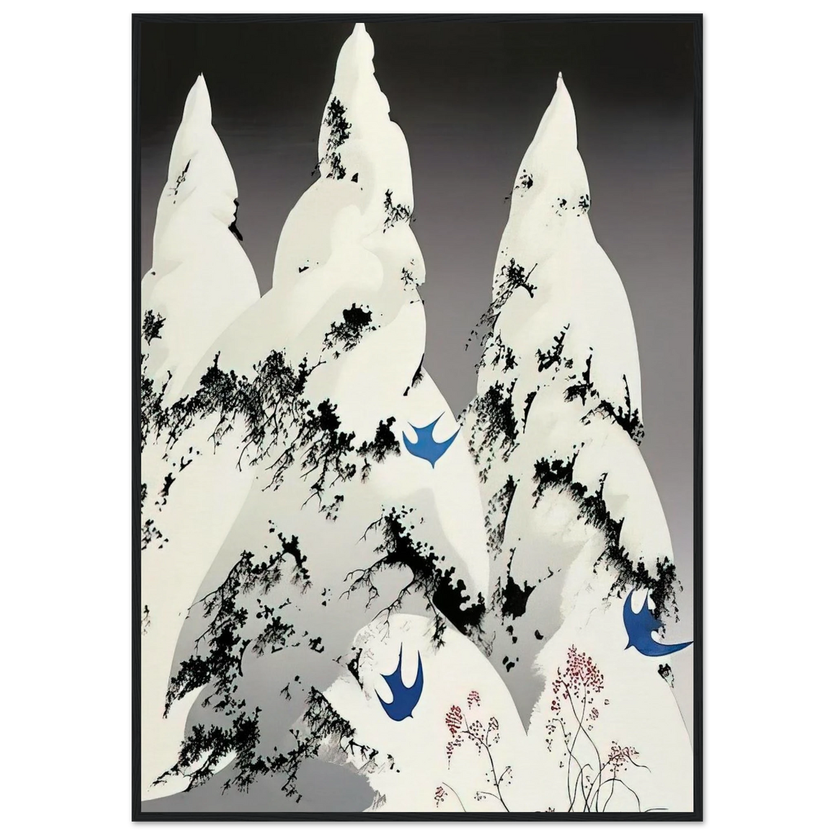 Winter Pine Framed Poster | Eyvind Earle Framed Prints Wall Art | Eyvind Earle Prints