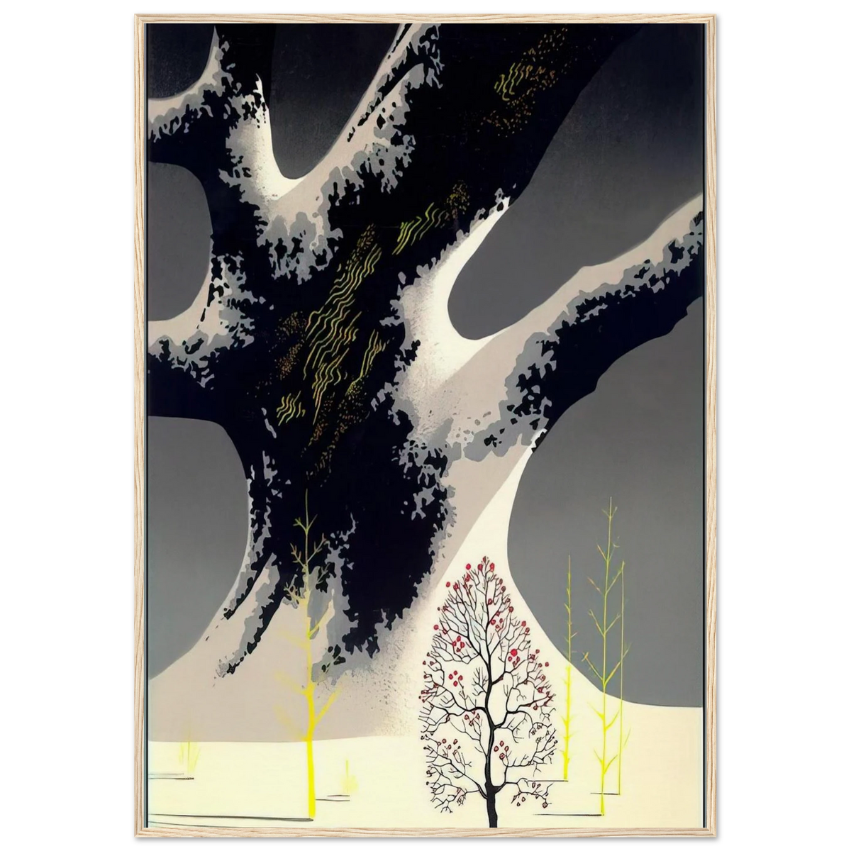 Winter Oak Framed Poster | Eyvind Earle Framed Prints Wall Art | Eyvind Earle Prints