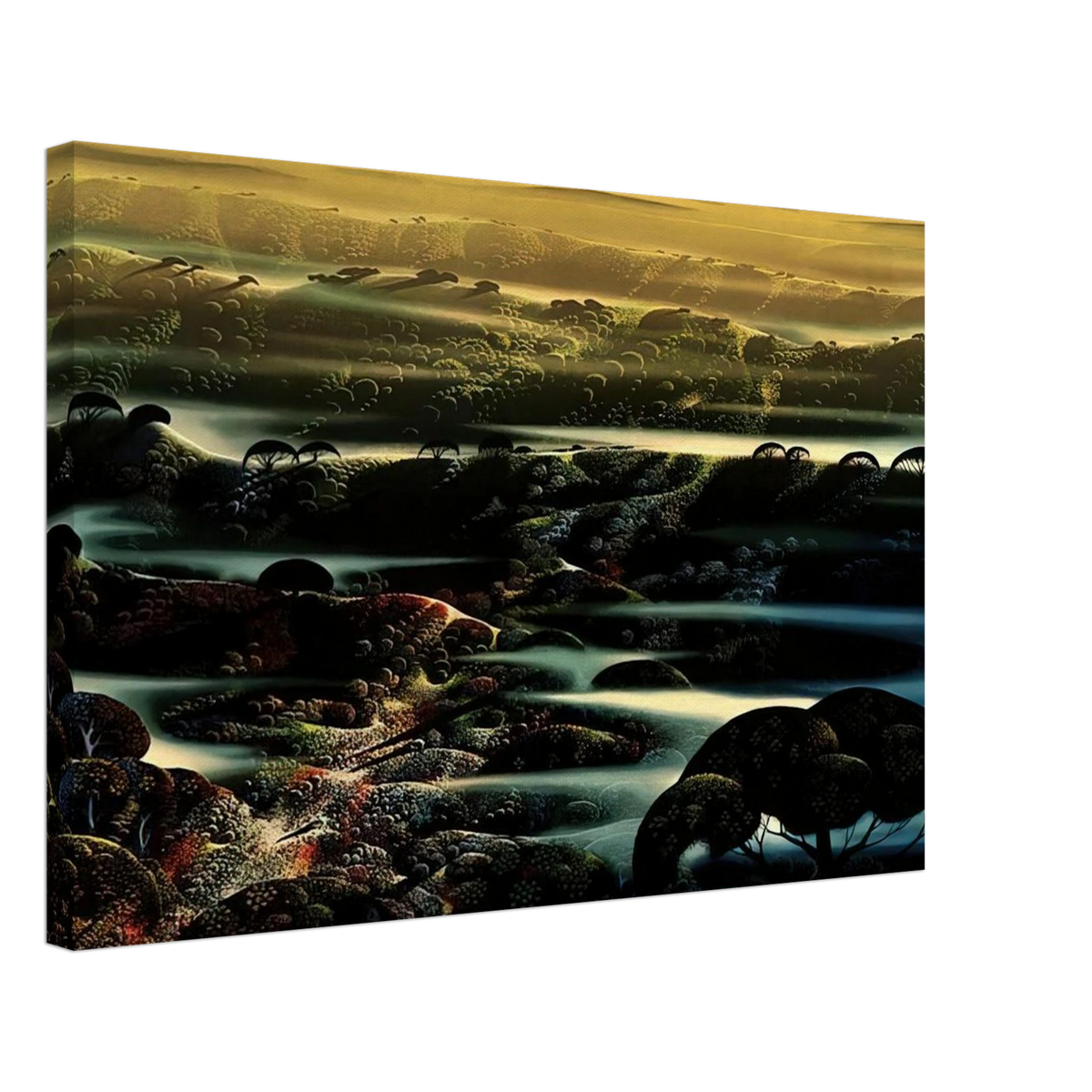 The Valley's Wild Canvas | Eyvind Earle Canvas | Eyvind Earle Prints
