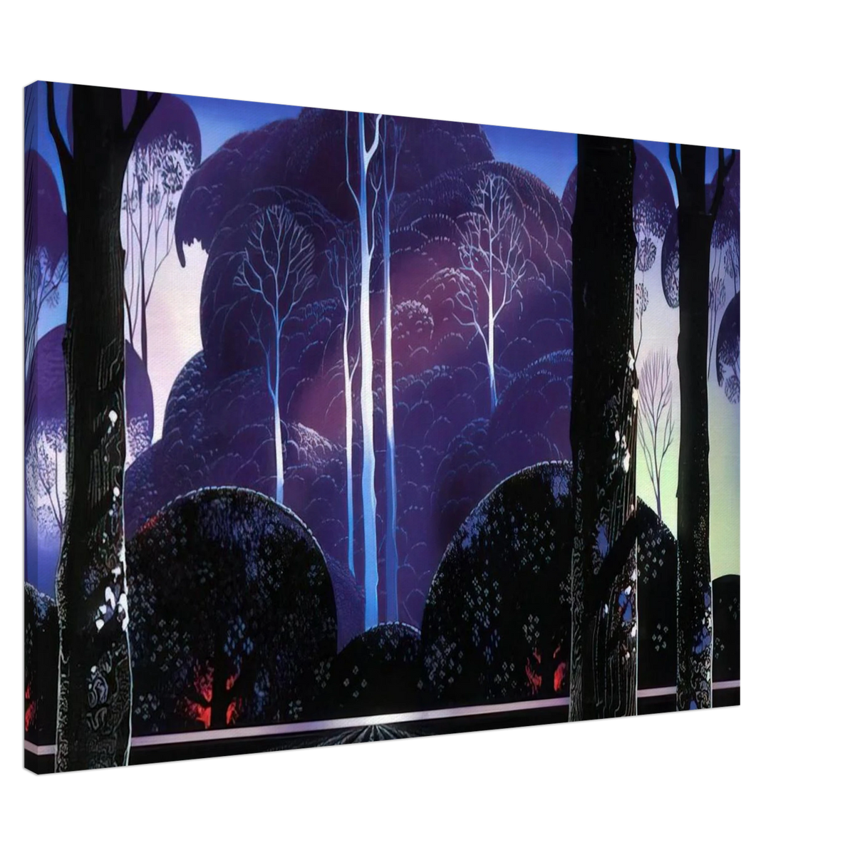 Purple Sunrise Canvas | Eyvind Earle Canvas | Eyvind Earle Prints