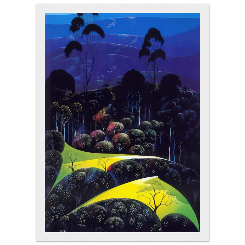 Inland from the Sea Framed Poster | Eyvind Earle Framed Prints Wall Art | Eyvind Earle Prints