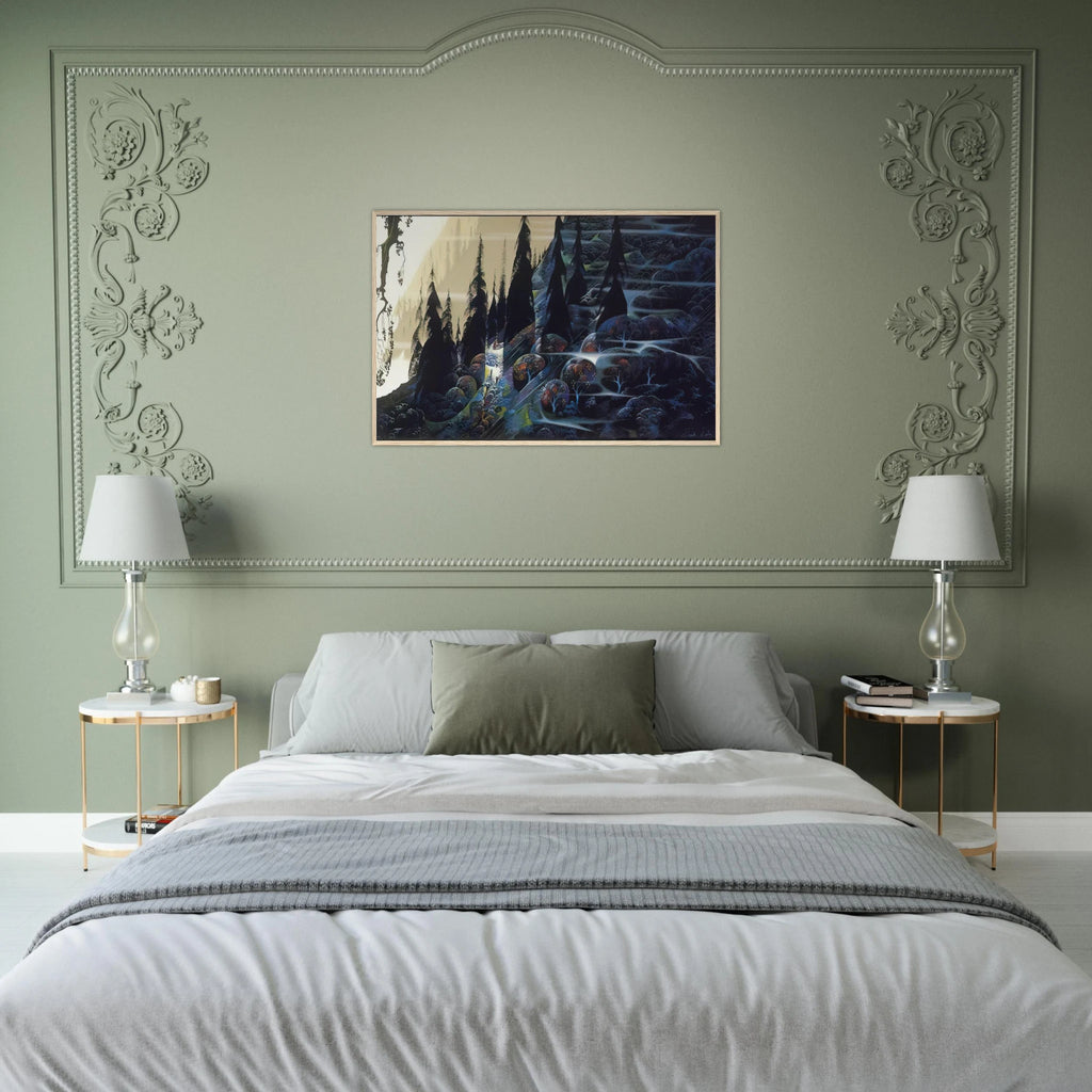 Black Spruce Framed Poster | Eyvind Earle Framed Prints Wall Art | Eyvind Earle Prints