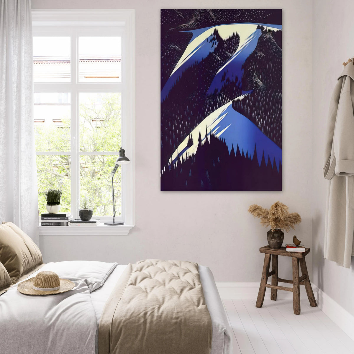 Black Evergreen Forest Poster | Eyvind Earle Poster | Eyvind Earle Prints