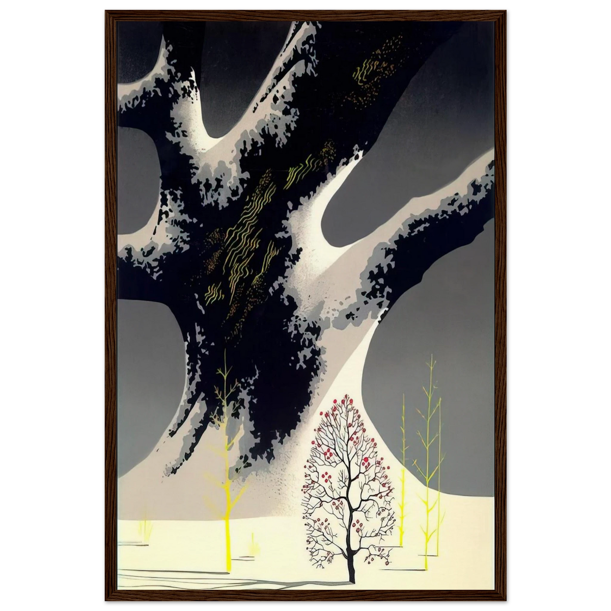 Winter Oak Framed Poster | Eyvind Earle Framed Prints Wall Art | Eyvind Earle Prints