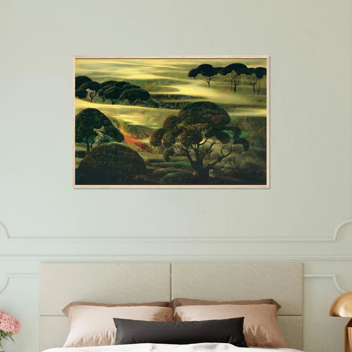 Forest in Fog Framed Poster | Eyvind Earle Framed Prints Wall Art | Eyvind Earle Prints