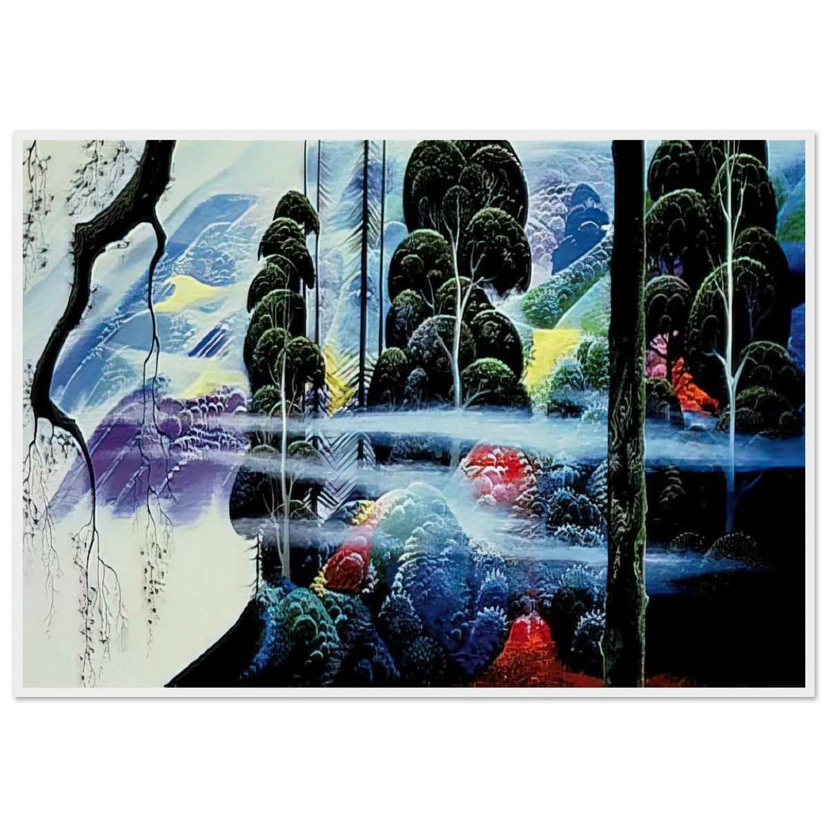 Along the Coast Framed Poster | Eyvind Earle Framed Prints Wall Art | Eyvind Earle Prints