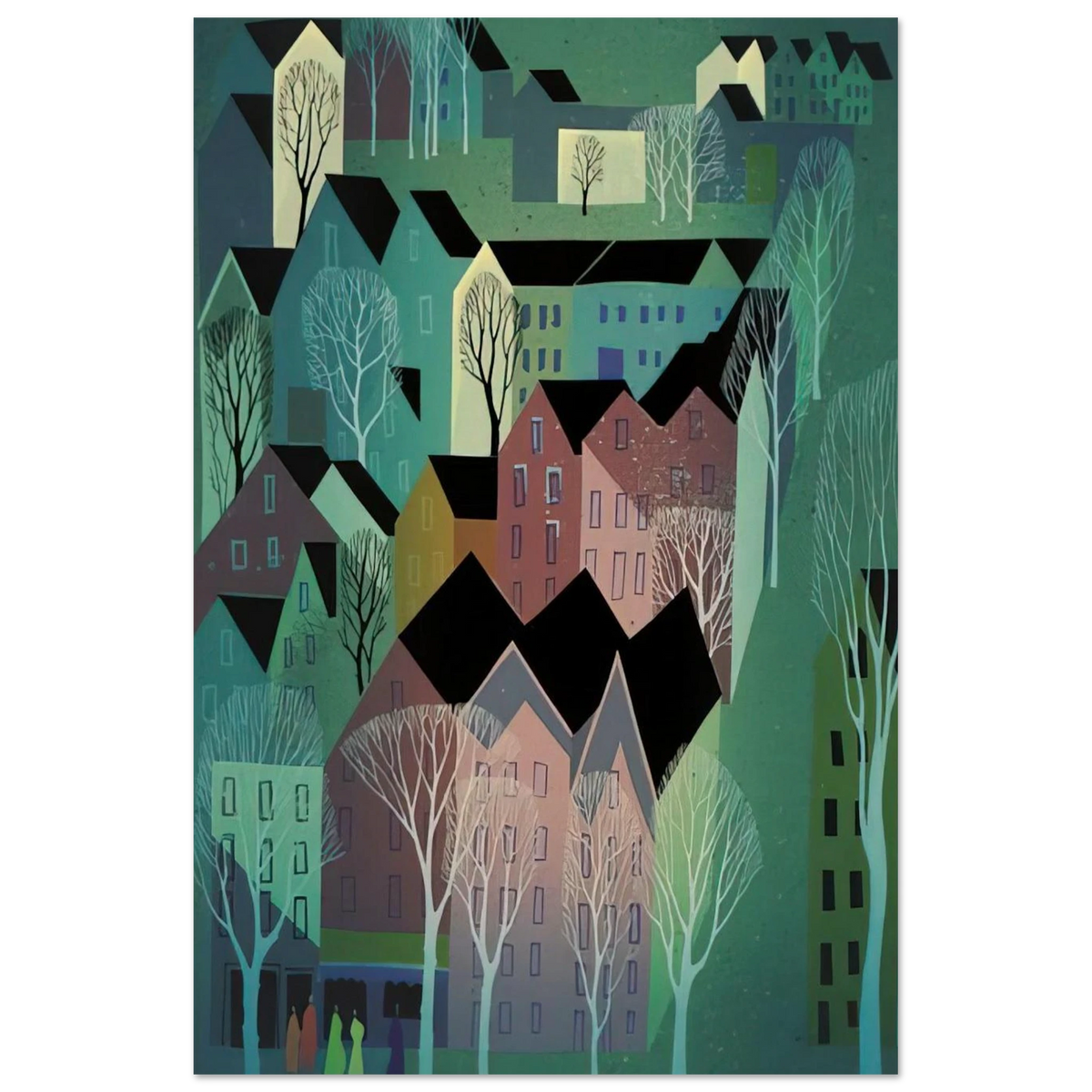 Village Poster | Eyvind Earle Poster | Eyvind Earle Prints