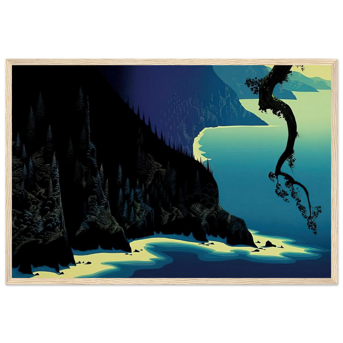 Big Sur Framed Poster | Eyvind Earle Framed Prints Wall Art | Eyvind Earle Prints
