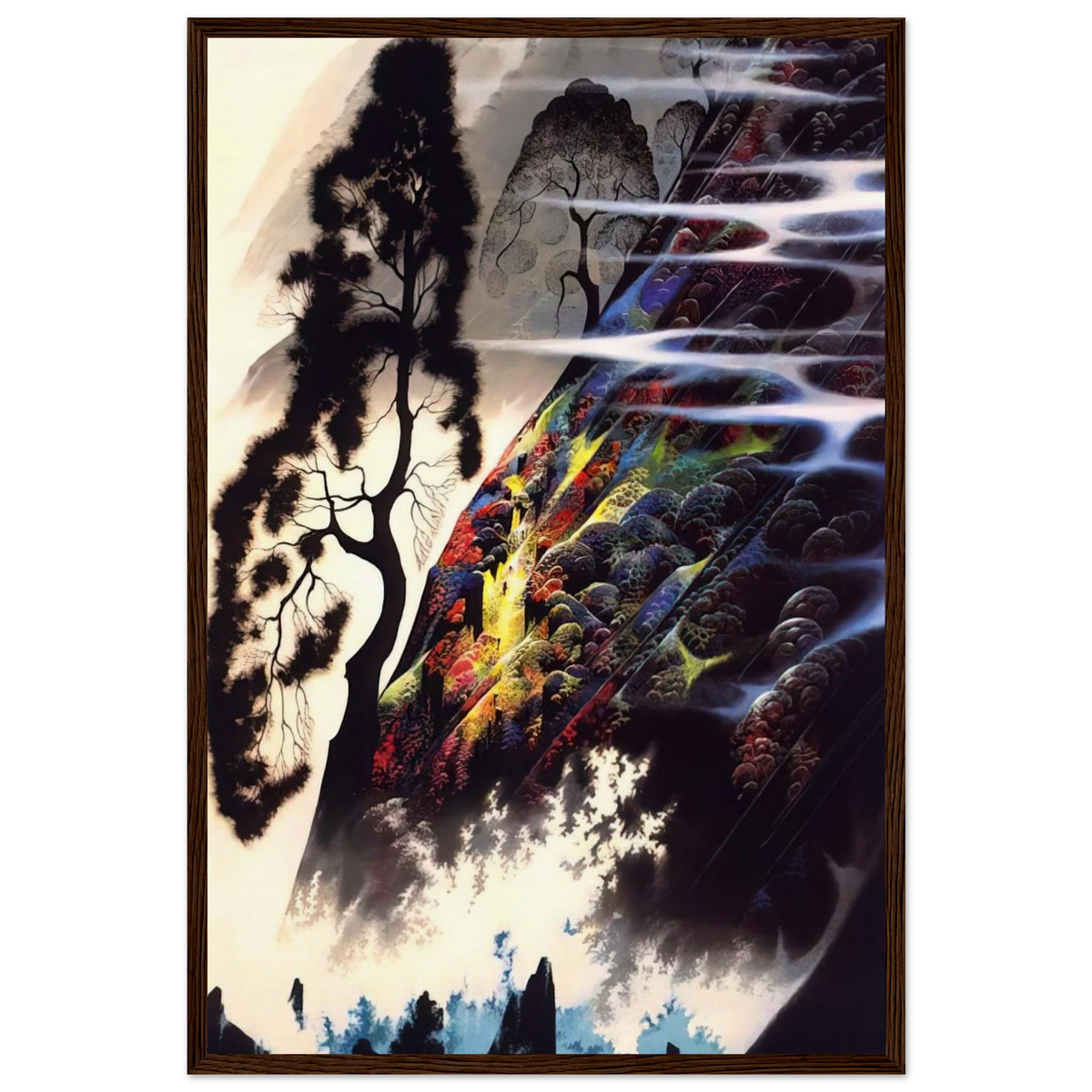 Radiant Splendor Framed Poster | Eyvind Earle Framed Prints Wall Art | Eyvind Earle Prints