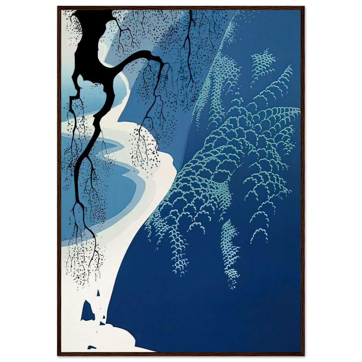 Big Sur and Branch Framed Poster | Eyvind Earle Framed Prints Wall Art | Eyvind Earle Prints
