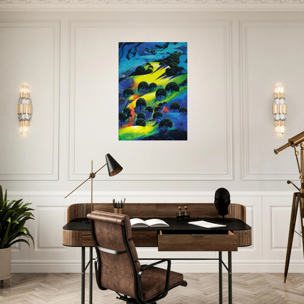 Fading Sunset Flame Canvas | Eyvind Earle Canvas | Eyvind Earle Prints