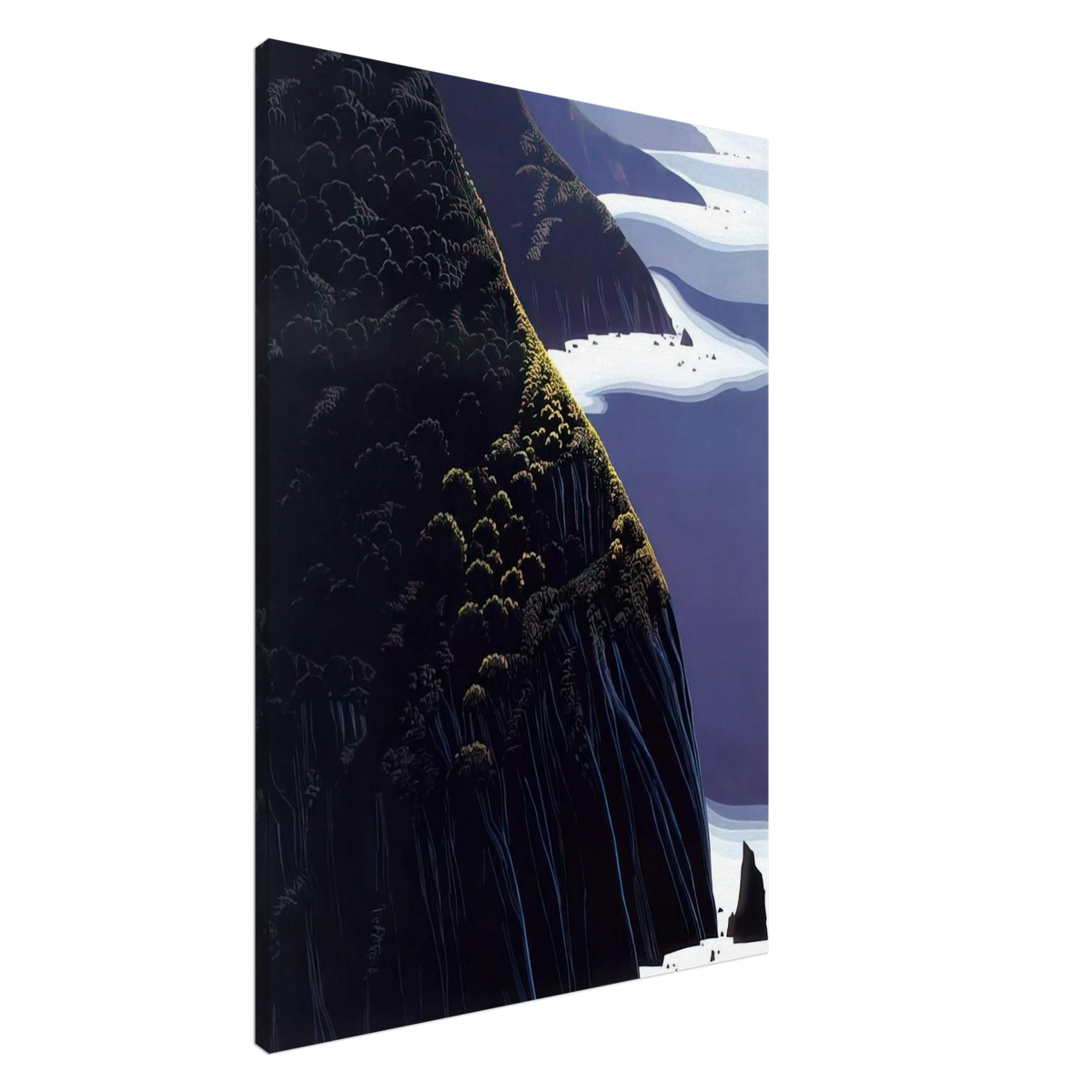 Gray Big Sur Canvas | Eyvind Earle Canvas | Eyvind Earle Prints