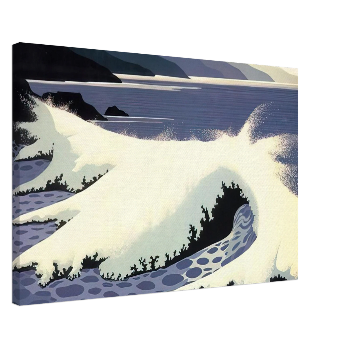 The White Wave Canvas | Eyvind Earle Canvas | Eyvind Earle Prints