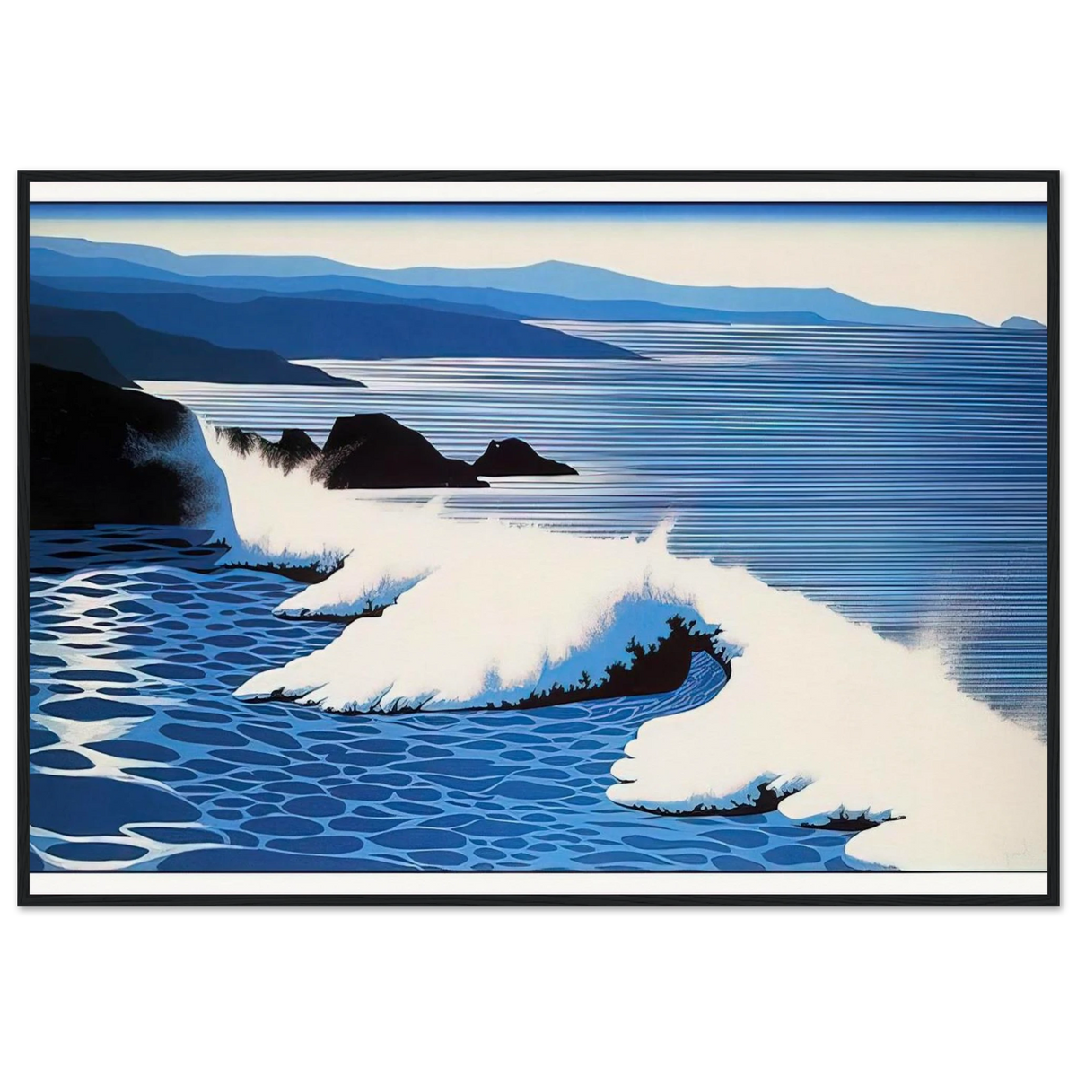 The Wave Framed Poster | Eyvind Earle Framed Prints Wall Art | Eyvind Earle Prints