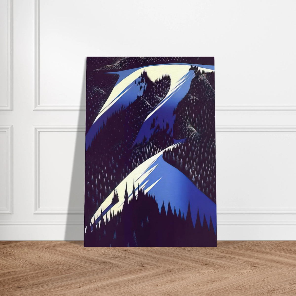 Black Evergreen Forest Canvas | Eyvind Earle Canvas | Eyvind Earle Prints