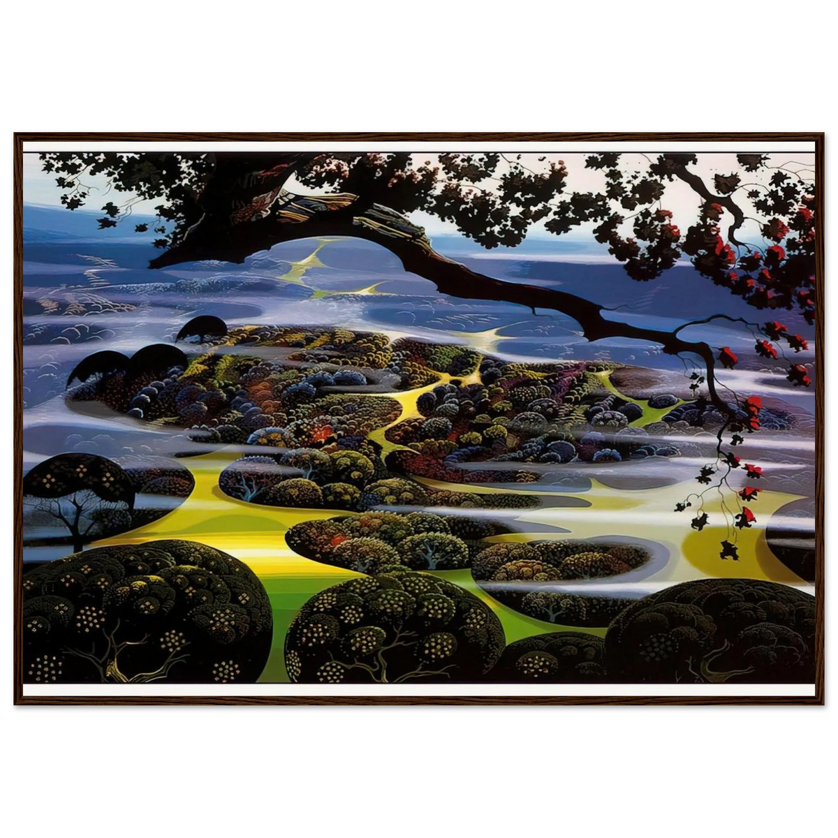 Mystic Mountain Framed Poster | Eyvind Earle Framed Prints Wall Art | Eyvind Earle Prints