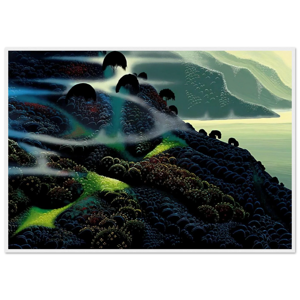 Ocean Paradise Framed Poster | Eyvind Earle Framed Prints Wall Art | Eyvind Earle Prints