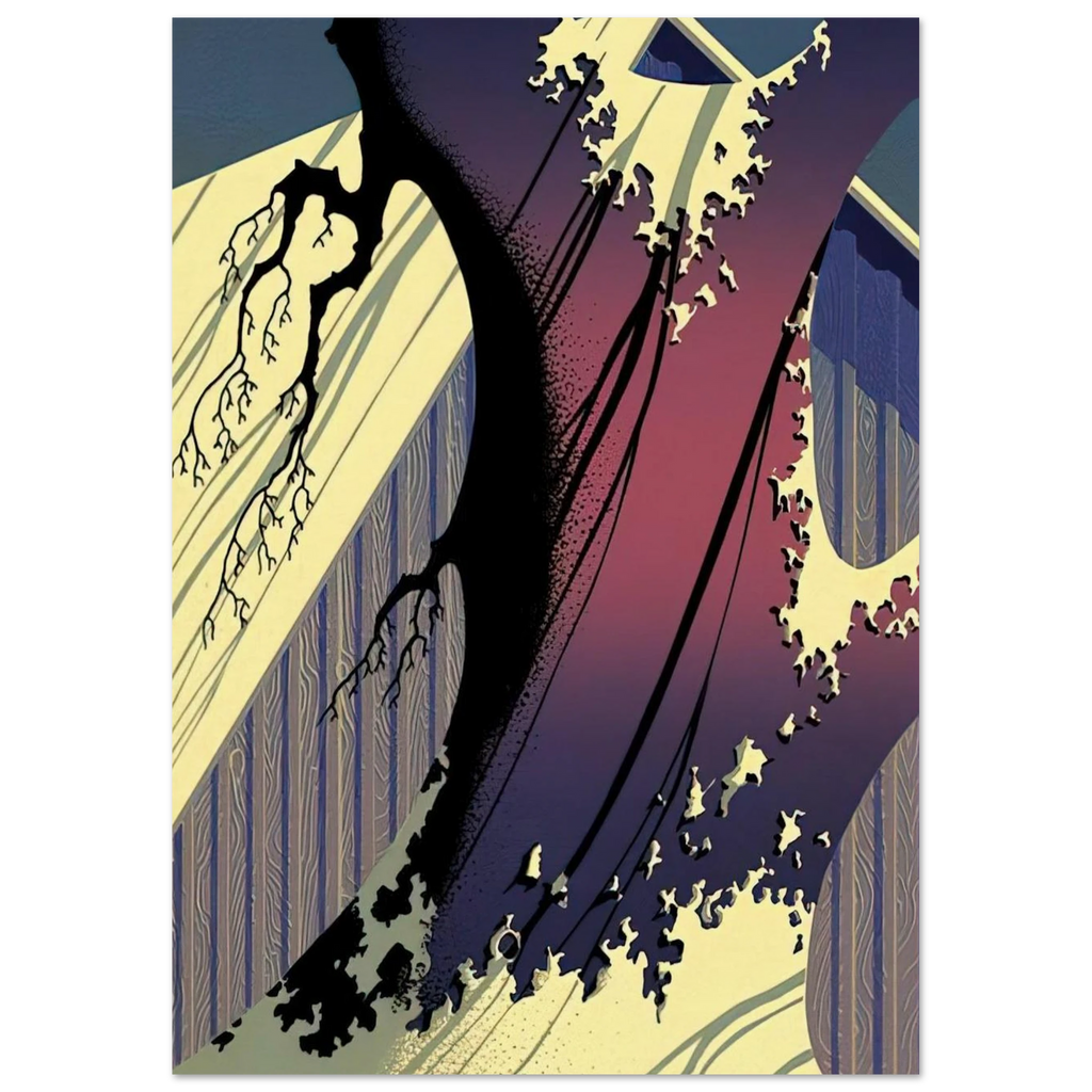 Mauve Barn Poster | Eyvind Earle Poster | Eyvind Earle Prints