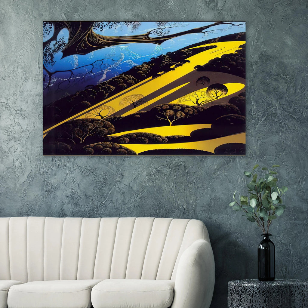 Gaviota Pass Poster | Eyvind Earle Poster | Eyvind Earle Prints