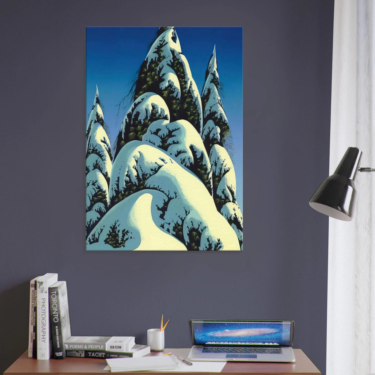 New Fallen Snow Canvas | Eyvind Earle Canvas | Eyvind Earle Prints