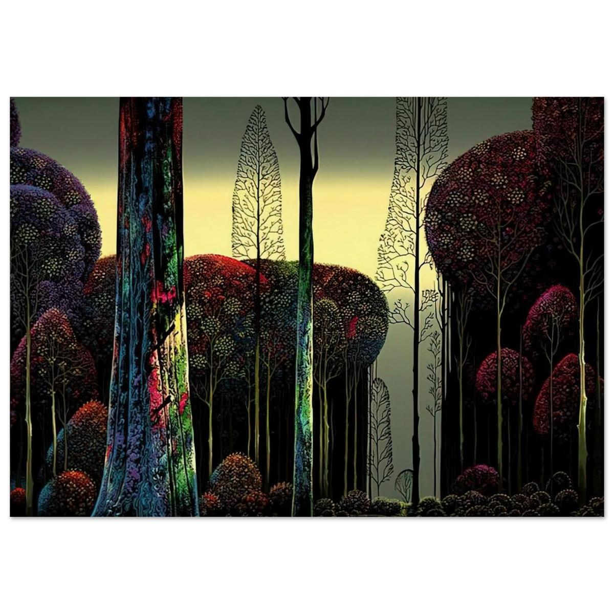 Gothic Forest Poster | Eyvind Earle Poster | Eyvind Earle Prints