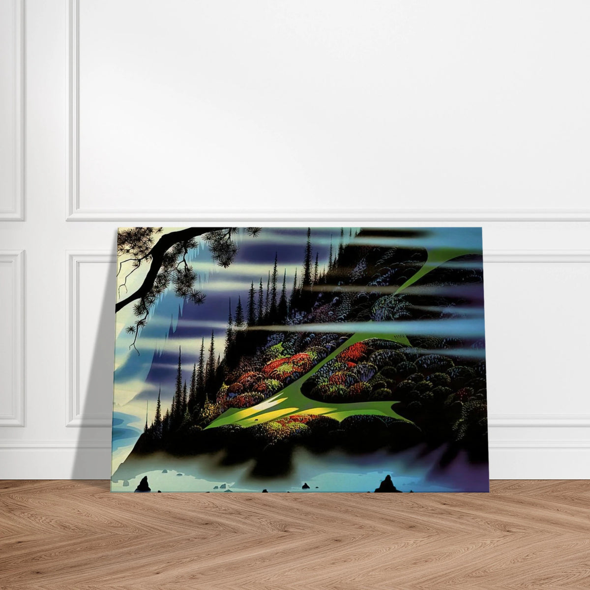 Pasture Through the Fog Canvas | Eyvind Earle Canvas | Eyvind Earle Prints