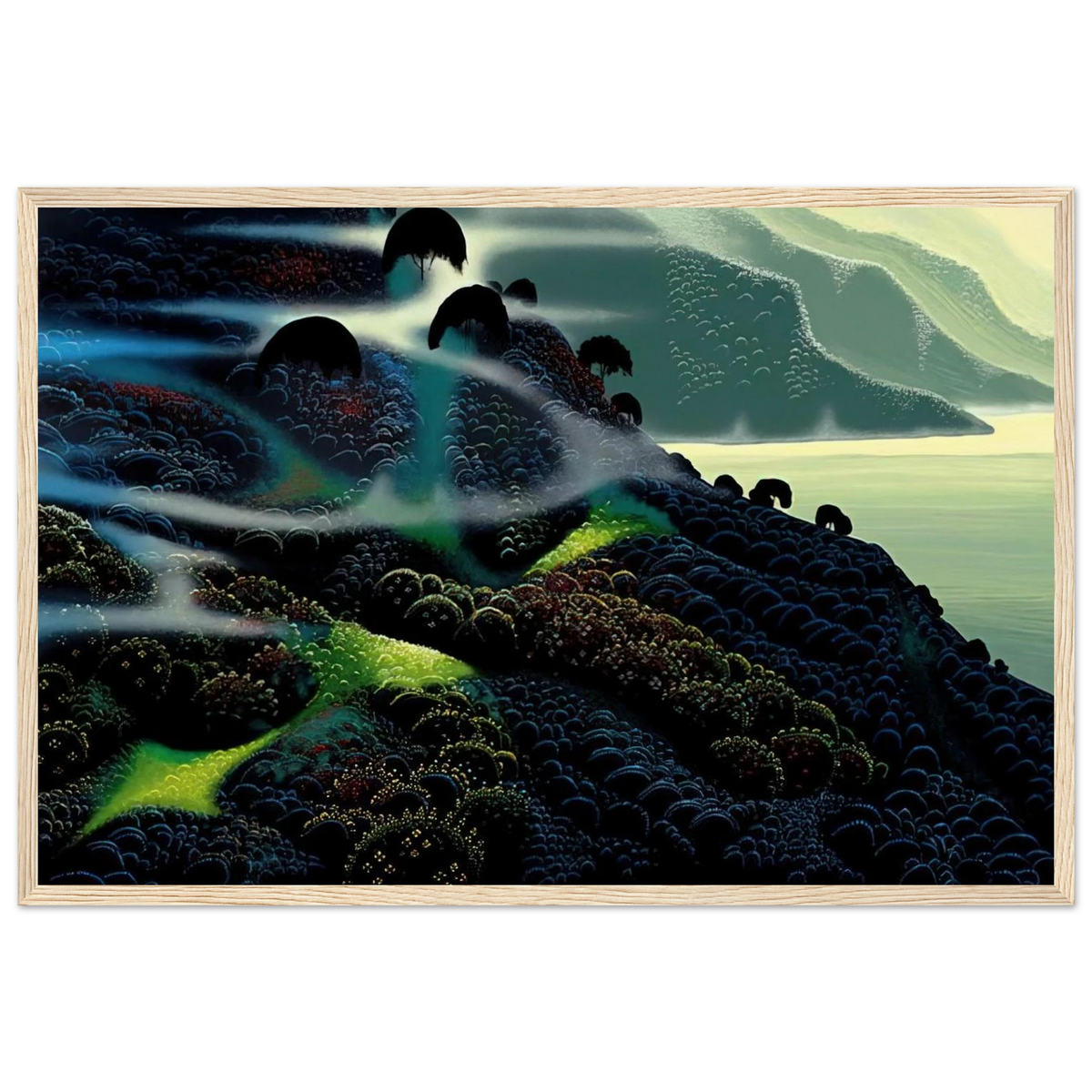 Ocean Paradise Framed Poster | Eyvind Earle Framed Prints Wall Art | Eyvind Earle Prints