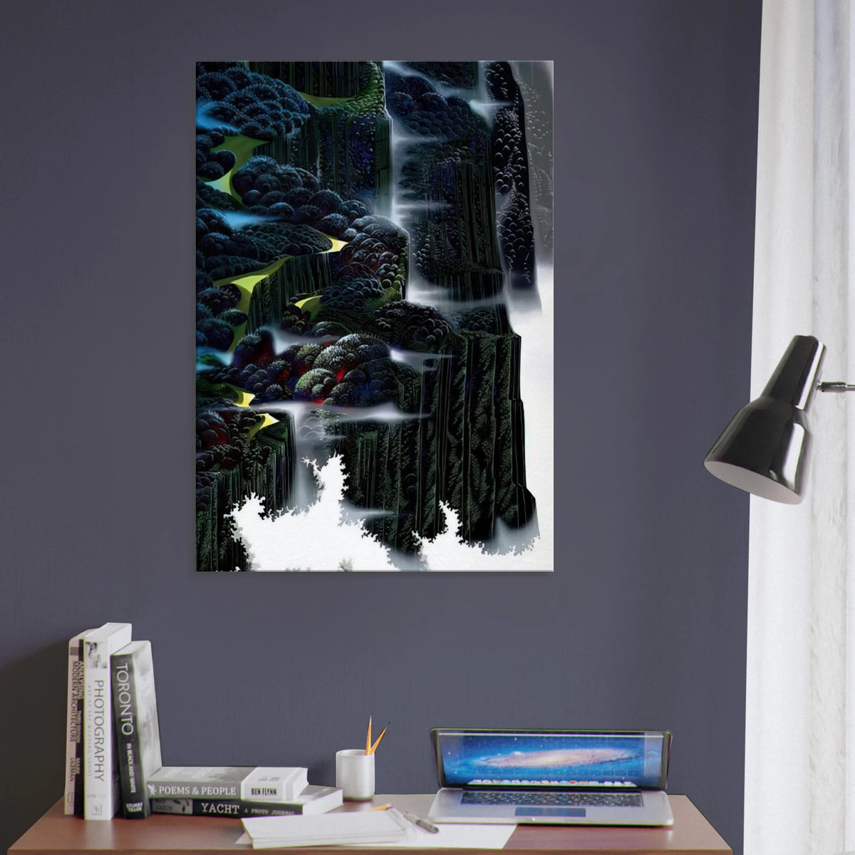 Sea Cliffs Rising Canvas | Eyvind Earle Canvas | Eyvind Earle Prints
