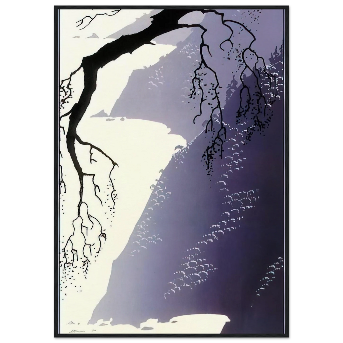 Gray Mist Framed Poster | Eyvind Earle Framed Prints Wall Art | Eyvind Earle Prints