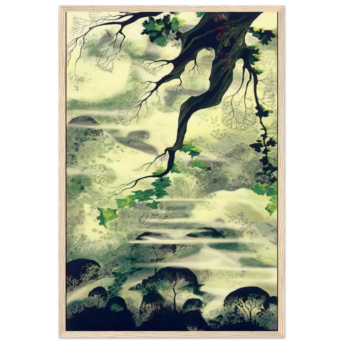 Fog Bound Framed Poster | Eyvind Earle Framed Prints Wall Art | Eyvind Earle Prints