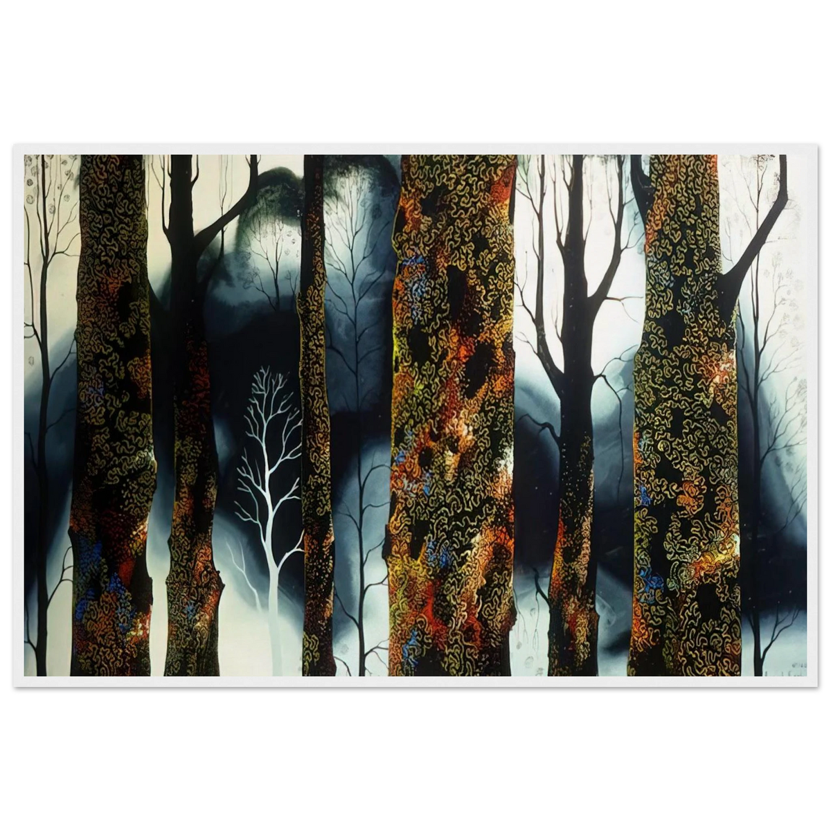 Jewel Trees Framed Poster | Eyvind Earle Framed Prints Wall Art | Eyvind Earle Prints