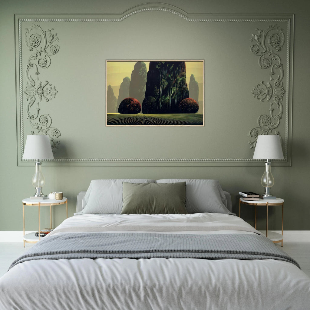 Autumn Eucalyptus Framed Poster | Eyvind Earle Framed Prints Wall Art | Eyvind Earle Prints