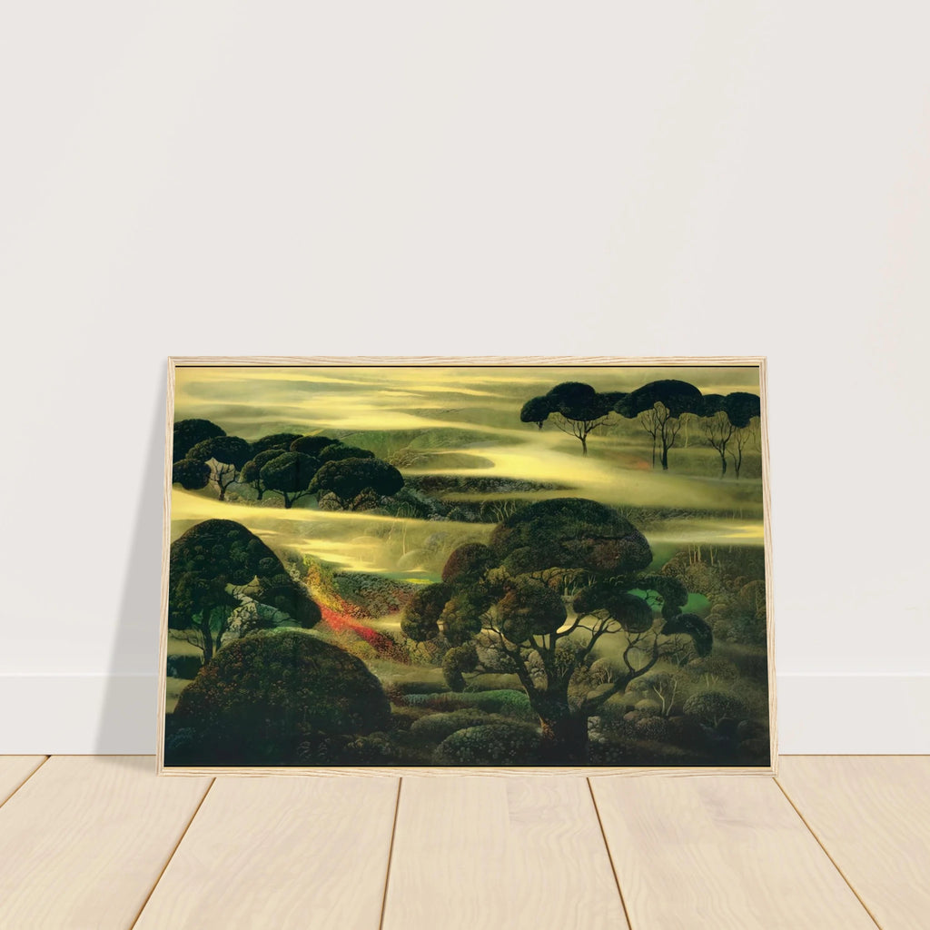 Forest in Fog Framed Poster | Eyvind Earle Framed Prints Wall Art | Eyvind Earle Prints