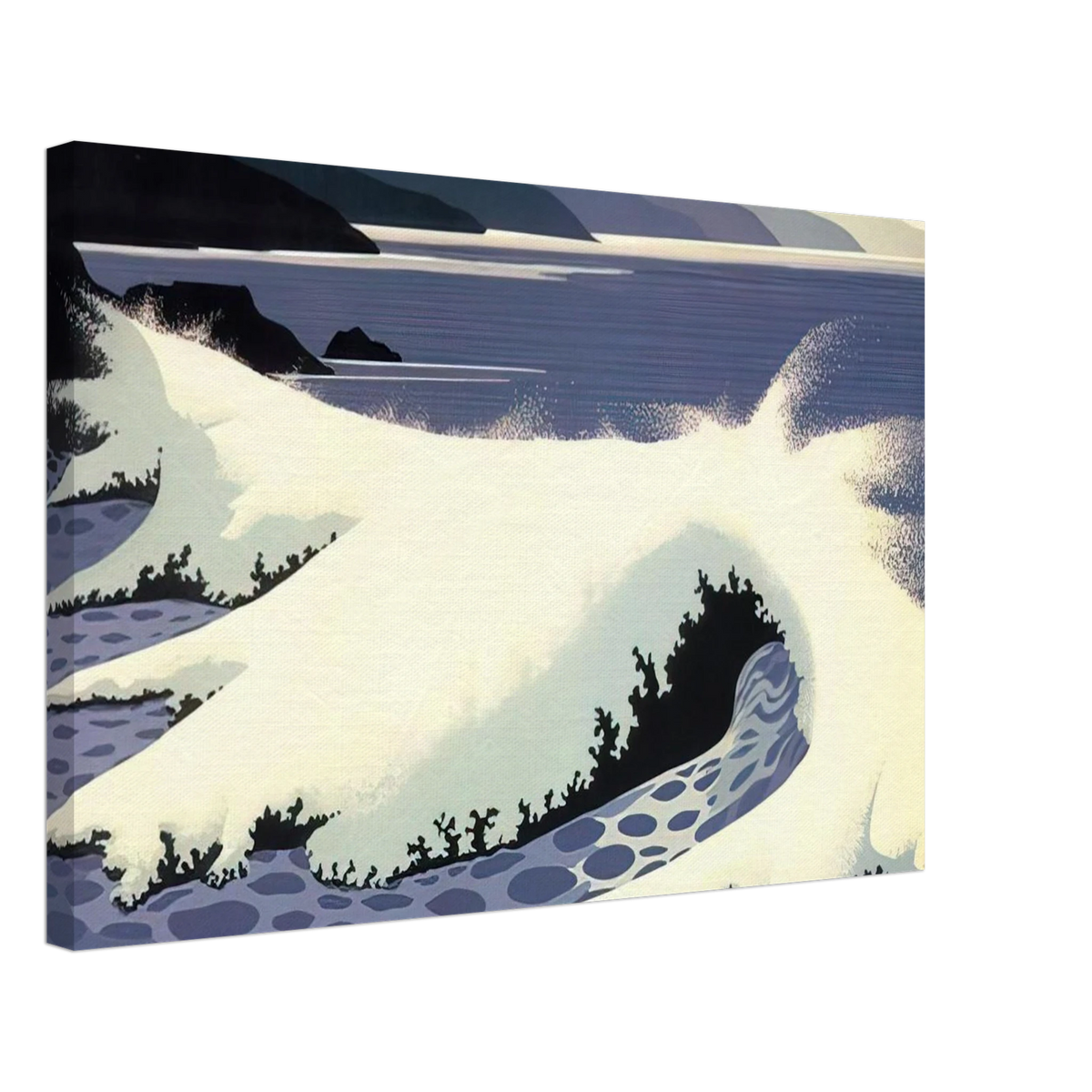 The White Wave Canvas | Eyvind Earle Canvas | Eyvind Earle Prints