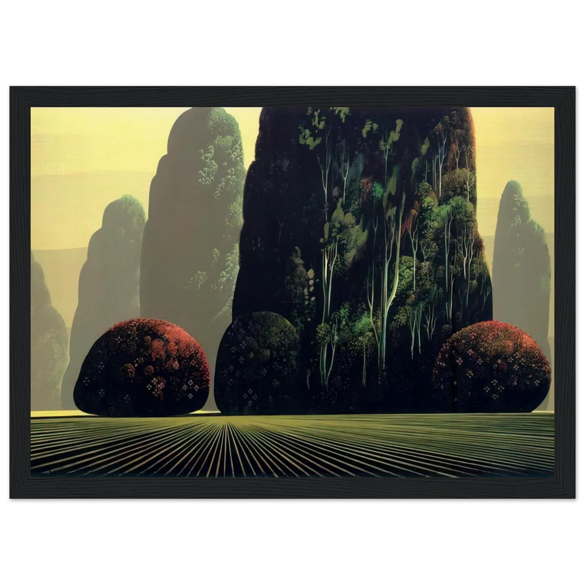 Autumn Eucalyptus Framed Poster | Eyvind Earle Framed Prints Wall Art | Eyvind Earle Prints