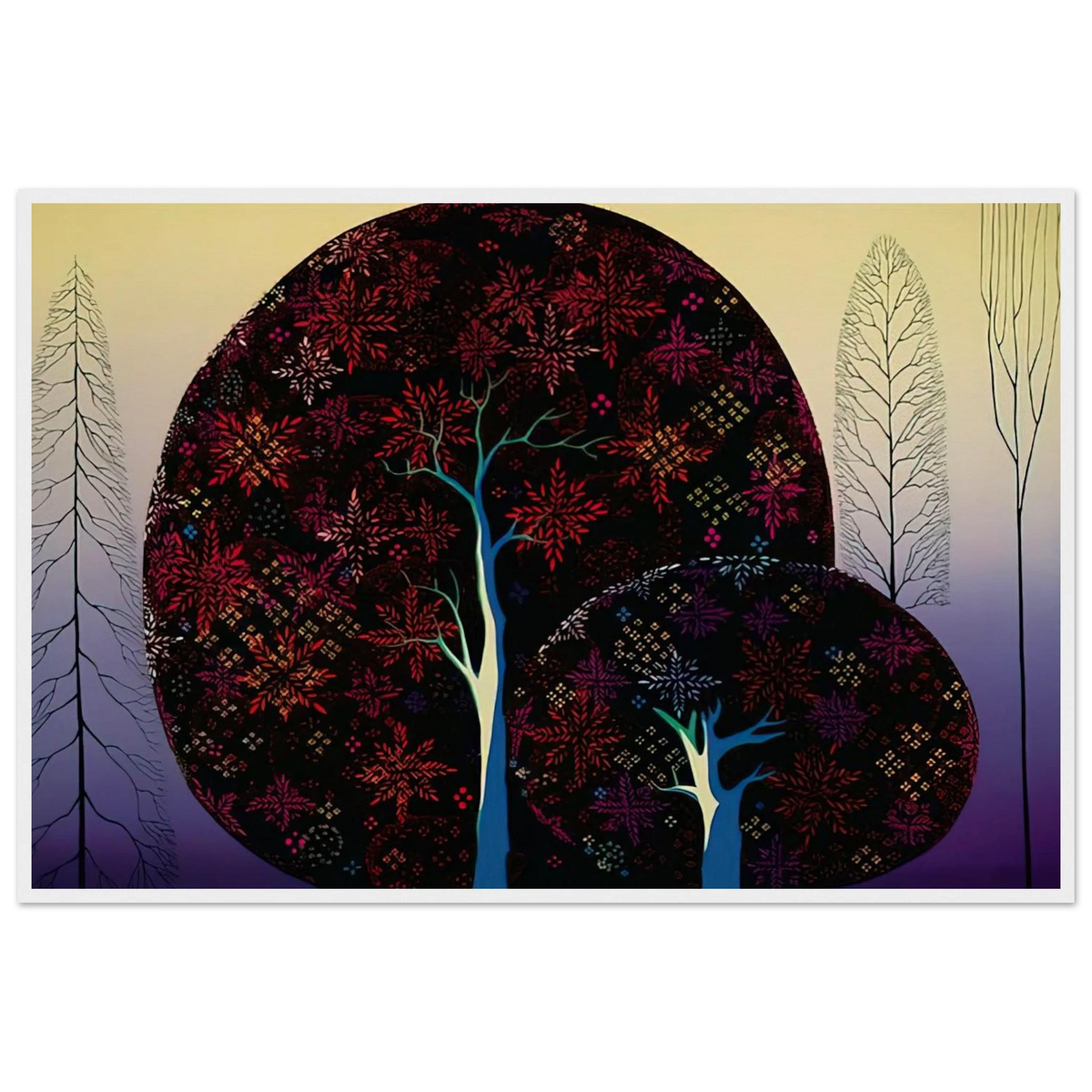 A Tree Poem Framed Poster | Eyvind Earle Framed Prints Wall Art | Eyvind Earle Prints