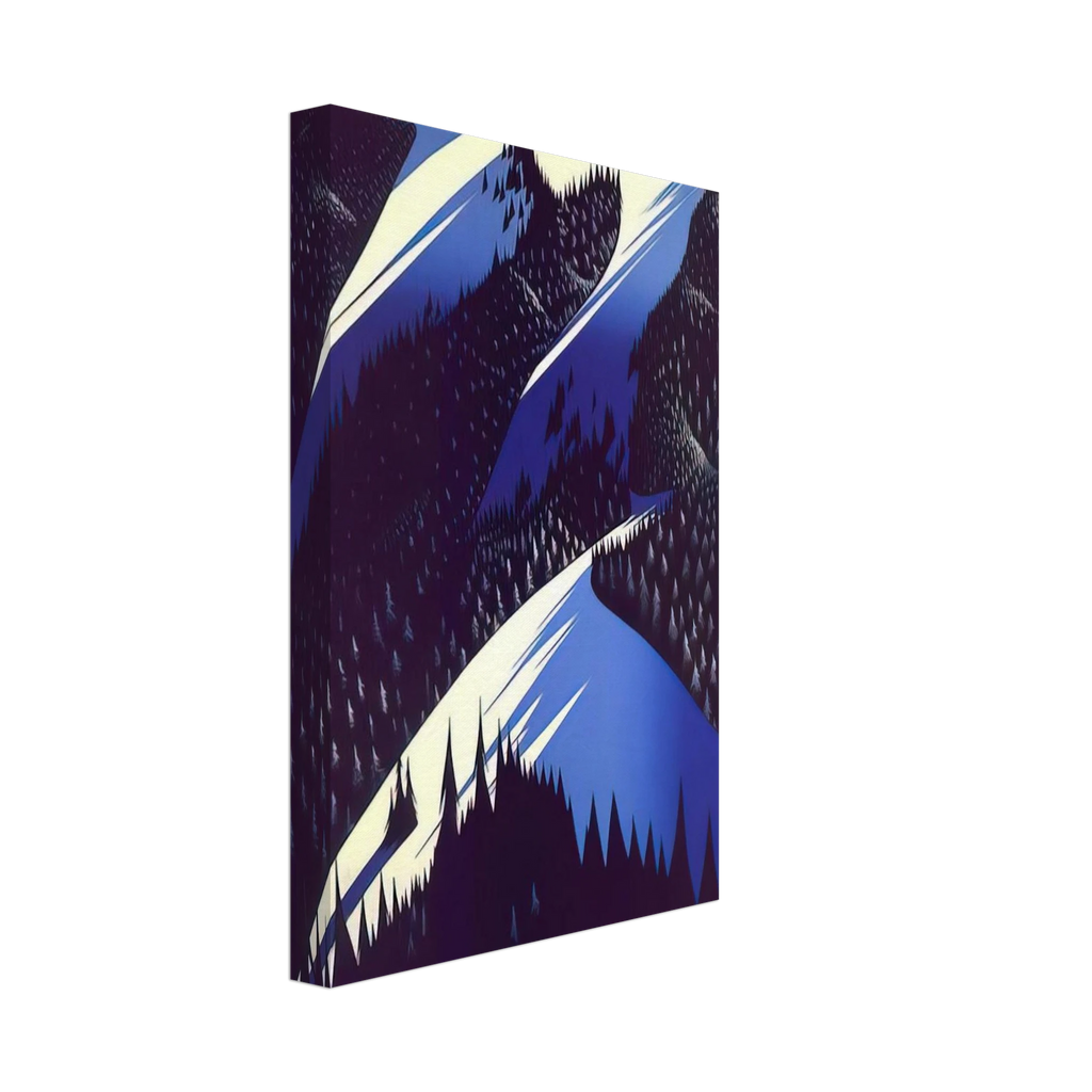 Black Evergreen Forest Canvas | Eyvind Earle Canvas | Eyvind Earle Prints