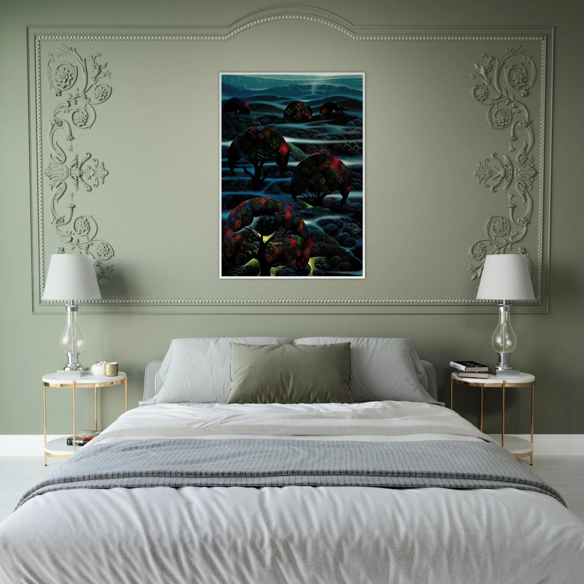 Garden of Dreams Framed Poster | Eyvind Earle Framed Prints Wall Art | Eyvind Earle Prints