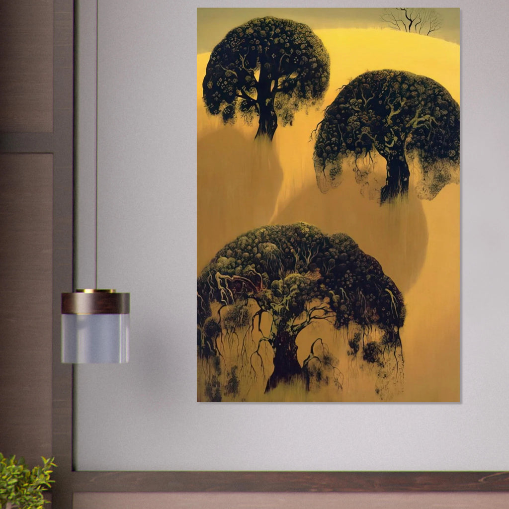 Three Oaks Poster | Eyvind Earle Poster | Eyvind Earle Prints